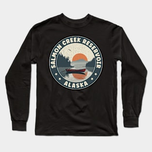 Salmon Creek Reservoir Alaska Sunset Long Sleeve T-Shirt